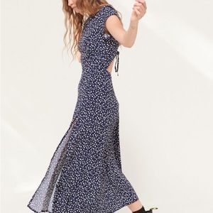 Urban outfitters lindsey cap sleeve backless dress